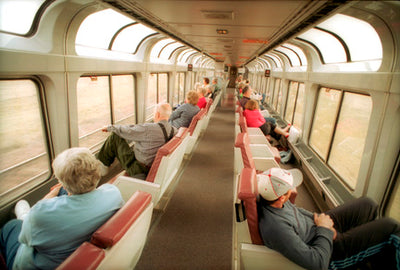 Railroad lovers take the rail way home