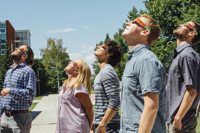 Watching the solar eclipse