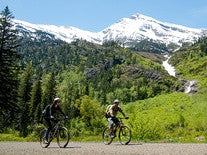 Spring cycling in Glacier National Park