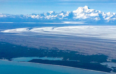Scientists study melting glacier