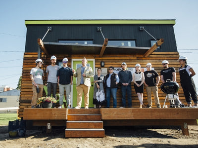 Tiny home designed for homeless project