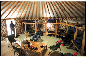 Yurt backcountry skiing